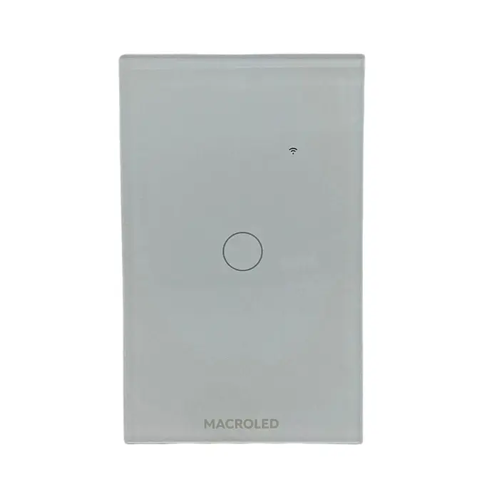 Tecla de pared smart Macroled tactil de 1 canal blanco (TSX1B)