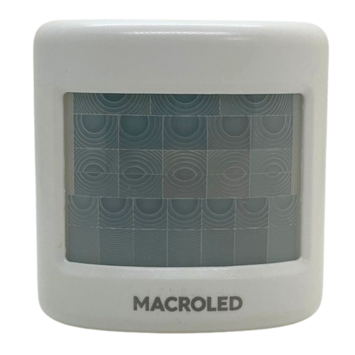 Sensor de movimiento smart Macroled autonomo 110° montaje en pared