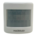 Sensor de movimiento smart Macroled autonomo 110° montaje en pared