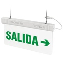 Cartel luminoso de salida hacia la derecha Macroled
