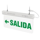 Cartel de salida hacia la izquierda luminoso Macroled