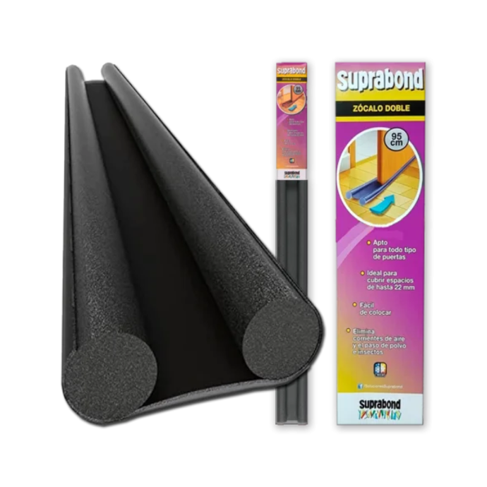 [ZNO D N] Zocalo doble Suprabond para puerta 95cm negro (ZNO D N)