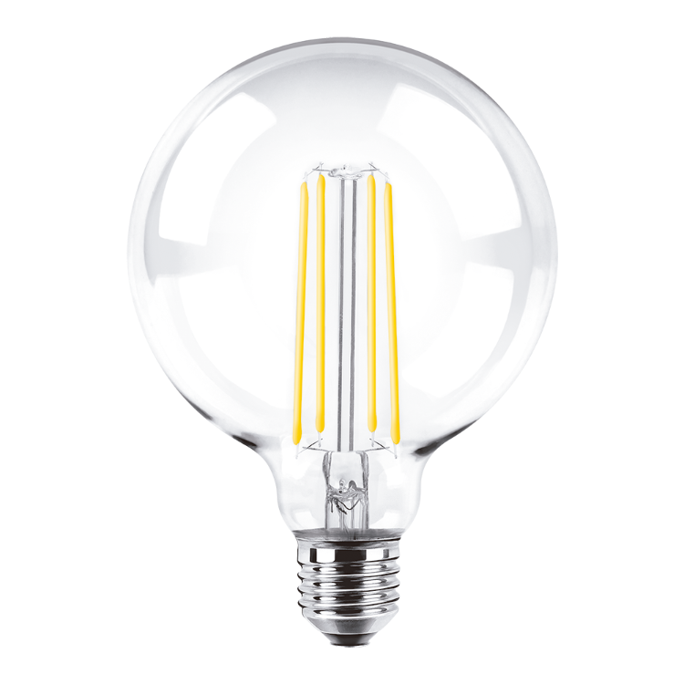 [DBFG125-8WW] Foco filamento G125 Macroled 8W E27 calido 2700K DIM (DBFG125-8WW)