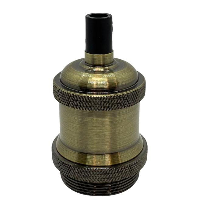 Portalampara Jersey Macroled E27 de aluminio color bronce (PLV-JER-E27-BR)