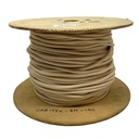 Cable textil Macroled 2x0.5mm carretel x100m 300V color blanco marfil (CAB-TEX-BM-100)