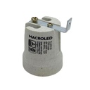 Portalampara ceramico Macroled E27 con escuadra (PL-E27-ES)