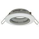 Aro de embutir Macroled para dicroica GU10 movil blanco 8cm  (ADM-D8-BCO)