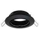 Aro de embutir Macroled para dicroica GU10 movil negro 8cm (ADM-D8-NEG)