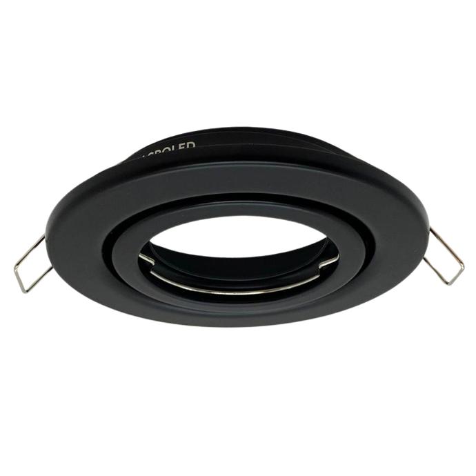 [ADM-D10-NEG] Aro de embutir Macroled para dicroica GU10 movil negro 10cm (ADM-D10-NEG)