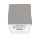 Plafon cuadrado Macroled para dicroica GU10 movil blanco (APCDL-X1-B-PC)