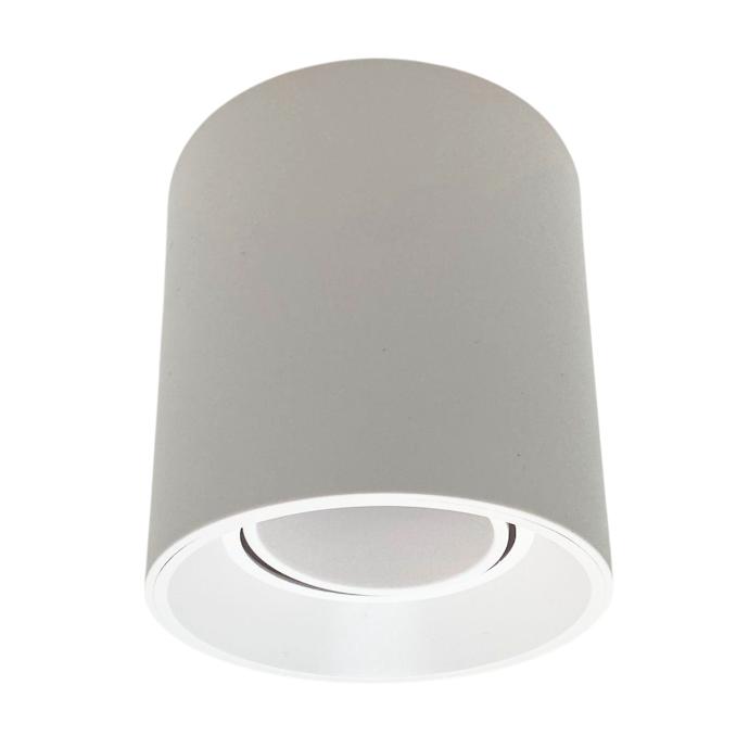 Plafon redondo Macroled para dicroica GU10 movil blanco (APRDL-X1-B-PC)
