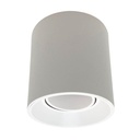 Plafón redondo Macroled para dicroica GU10 móvil blanco (APRDL-X1-B-PC)