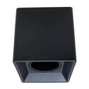 Plafon cuadrado Macroled para dicroica GU10 movil negro (APCDL-X1-N-PC)