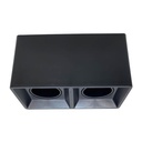 Plafón cuadrado Macroled para dos dicroicas GU10 móvil negro (APCDL-X2-N-PC)