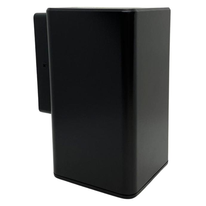 Artefacto de aplicar cuadrado Macroled exterior unidireccional GU10 9W negro (AECN-X1)