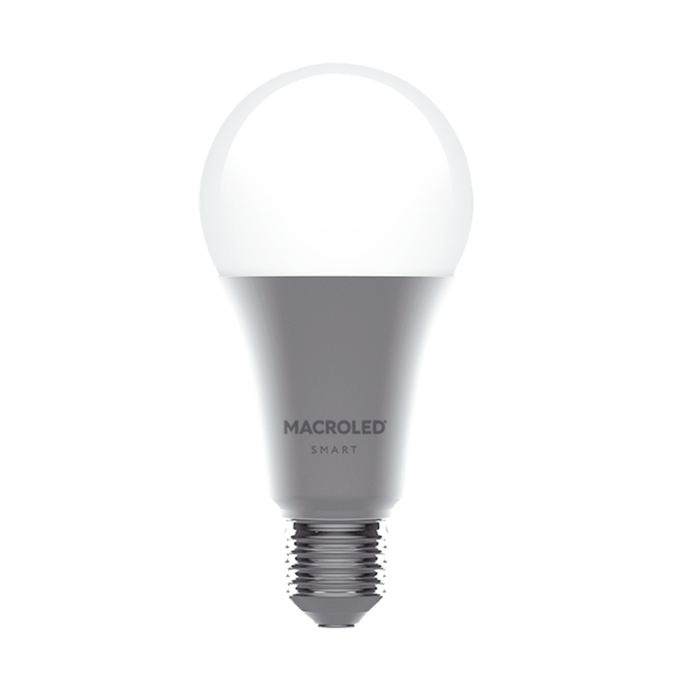 Foco Smart RGB+W Macroled E27 bluetooth WiFi (SBT-A60-12W-RGB)