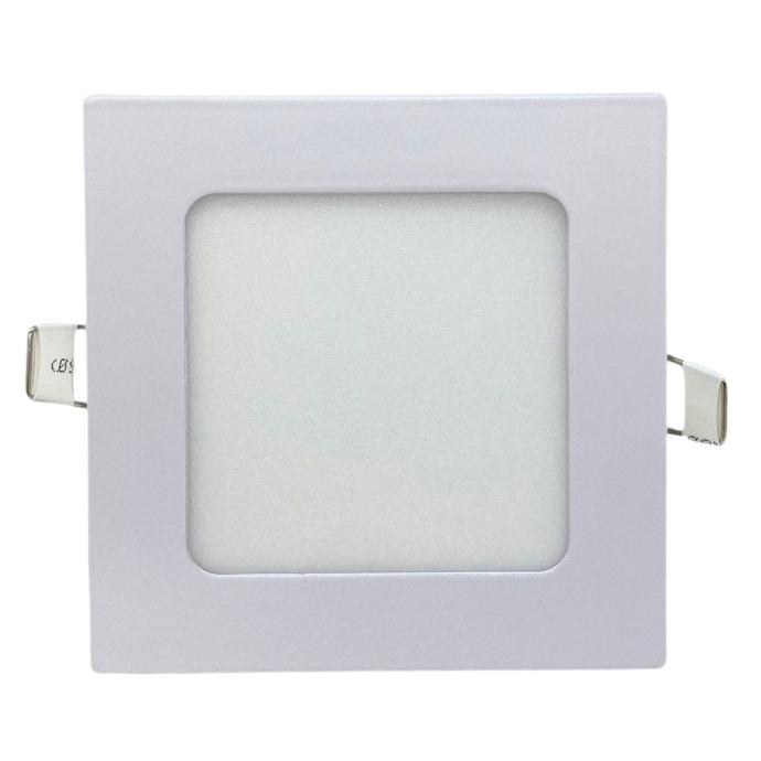 Panel flat cuadrado Macroled 6W calido blanco (PEC06WW)
