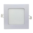 Panel flat cuadrado Macroled de embutir 6W cálido blanco (PEC06WW)