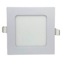 Panel flat cuadrado Macroled de embutir 6W neutro blanco (PEC06NW)