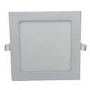 Panel flat cuadrado Macroled de embutir 12W neutro blanco (PEC12NW)