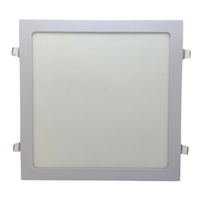 Panel flat cuadrado Macroled de embutir 24W cálido blanco (PEC24WW)