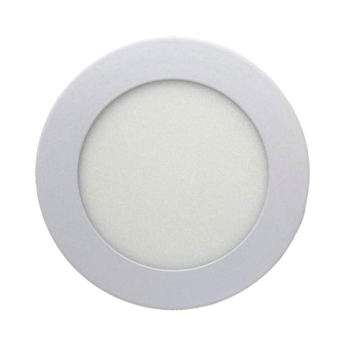 Panel plafón circular Macroled de embutir 6W cálido blanco (PR06WW)