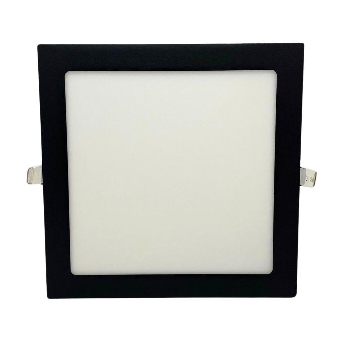 Panel flat cuadrado Macroled 18W frio negro (NPEC18CW)
