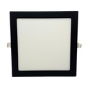 Panel flat cuadrado Macroled de embutir 18W frío negro (NPEC18CW)