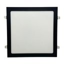 Panel flat cuadrado Macroled de embutir 24W cálido negro (NPEC24WW)