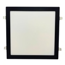 Panel flat cuadrado Macroled 24W frio negro (NPEC24CW)