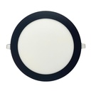 Panel flat circular Macroled 18W calido negro (NPER18WW)