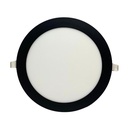Panel flat circular Macroled 18W neutro negro (NPER18NW)