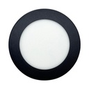 Panel plafon circular Macroled 6W frio negro (NPR06CW)