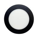 Panel plafon circular Macroled 6W calido negro (NPR06WW)