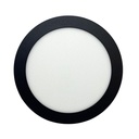 Panel plafon circular Macroled 12W frio negro (NPR12CW)