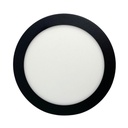 Panel plafon circular Macroled 12W calido negro (NPR12WW)