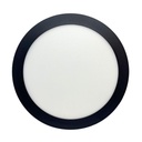 Panel plafon circular Macroled 18W calido negro (NPR18WW)