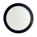 Panel plafon circular Macroled 18W neutro negro (NPR18NW)