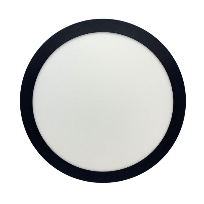 Panel plafon circular Macroled 24W neutro negro (NPR24NW)