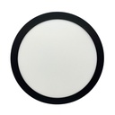 Panel plafón circular Macroled de aplicar 24W frío negro (NPR24CW)