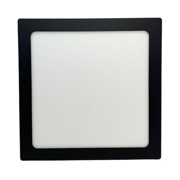 [NPC18WW] Panel plafon cuadrado Macroled 18W calido negro (NPC18WW)