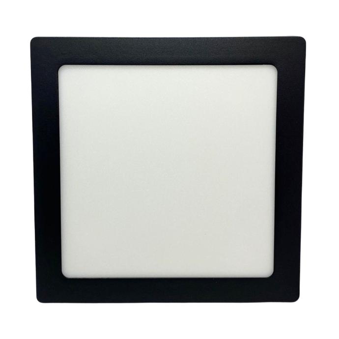 Panel plafon cuadrado Macroled 18W frio negro (NPC18CW)