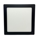Panel plafon cuadrado Macroled 18W frio negro (NPC18CW)