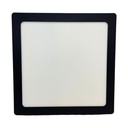 Panel plafon cuadrado Macroled 24W neutro negro (NPC24NW)