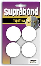 Topetina autoadhesiva circular Suprabond blanca x 4u (TPC BC)