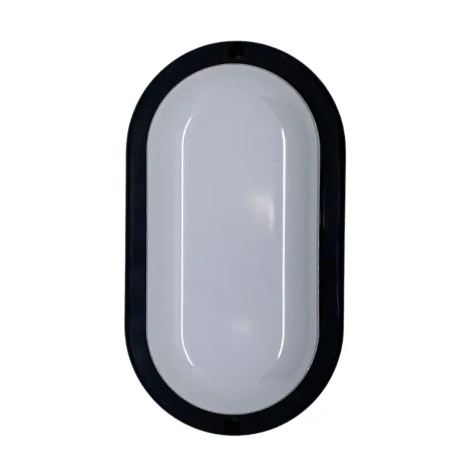 Tortuga LED oval Macroled 12W calido marco negro (TO-MN-12W-WW)