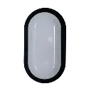 Tortuga LED oval Macroled 12W calido marco negro (TO-MN-12W-WW)