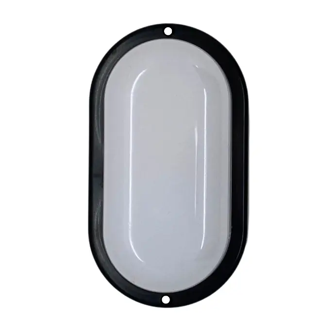 Tortuga LED oval Macroled 12W frio marco negro (TO-MN-12W-CW)