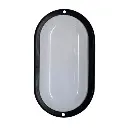 Tortuga LED oval Macroled 12W frio marco negro (TO-MN-12W-CW)