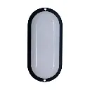 Tortuga LED oval Macroled 18W cálido marco negro (TO-MN-18W-WW)